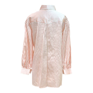 Fendi Pink Striped Silk Shirt Co-Ord Set – SS17 Runway Collection