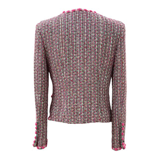Chanel Multicolour Tweed Jacket with Rosette Trim
