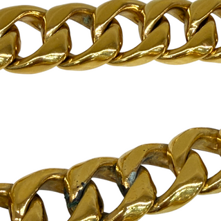 Chanel Gold Tone Chunky Vintage Chain Belt with No.5 Charm