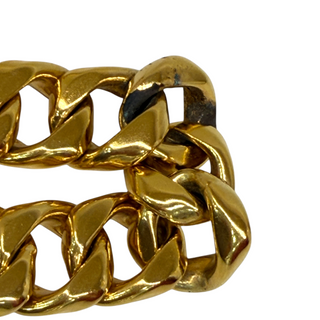 Chanel Gold Tone Chunky Vintage Chain Belt with No.5 Charm