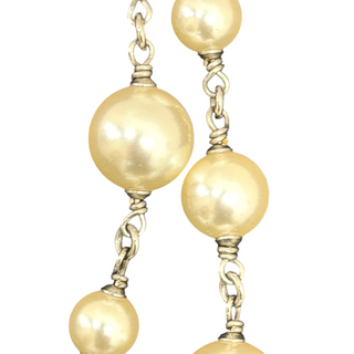 Chanel Pearl & Crystal CC Double-Strand Necklace