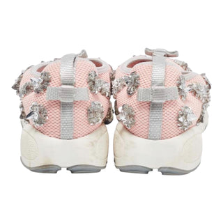 Christian Dior Fusion Floral Embellished Mesh Slip-On Sneakers