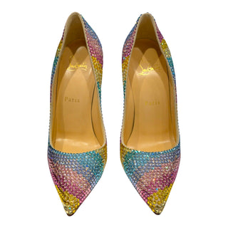 Christian Louboutin So Kate 100 Rainbow Strass Pumps