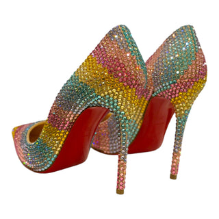 Christian Louboutin So Kate 100 Rainbow Strass Pumps