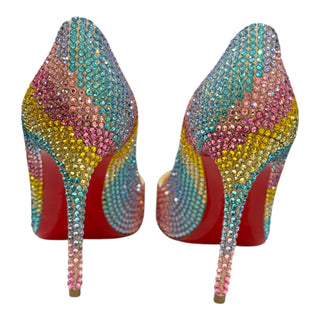 Christian Louboutin So Kate 100 Rainbow Strass Pumps