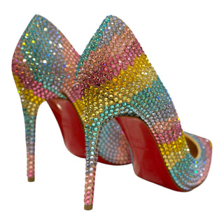 Christian Louboutin So Kate 100 Rainbow Strass Pumps