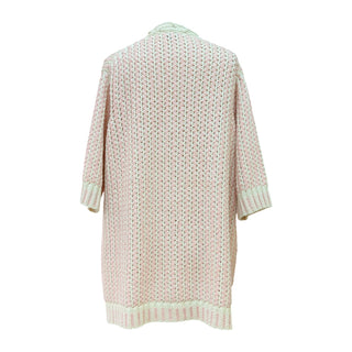 Chanel Pink Braided Knit Cardigan