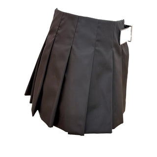 Prada Black Re-Nylon Pleated Mini Skirt