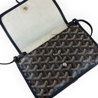 Goyard Black Goyardine Plumet Pouch-Wallet Crossbody Bag