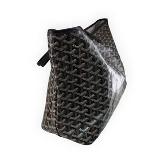Goyard Black Saint Louis PM Goyardine Tote Bag