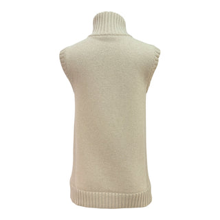 Louis Vuitton Brown Sleeveless Fox Fur Knit Gilet