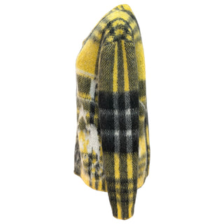 Christian Dior Yellow Plaid Mohair Jumper