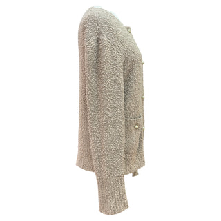 Christian Dior Beige Twinset Blend Bouclé Knit Set