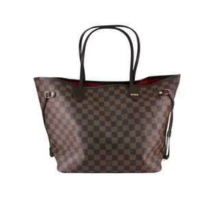 Louis Vuitton Neverfull MM Damier Ebene Tote Bag with Pochette