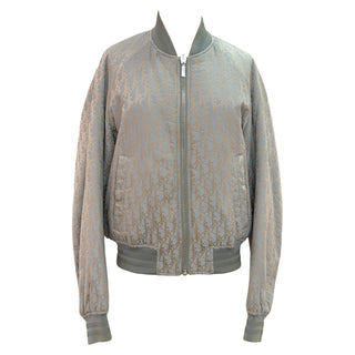 Christian Dior Oblique Silk Blend Bomber Jacket Size 48