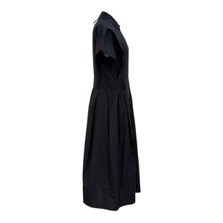 Hermès Black Cotton Zip-Front Shirt Dress