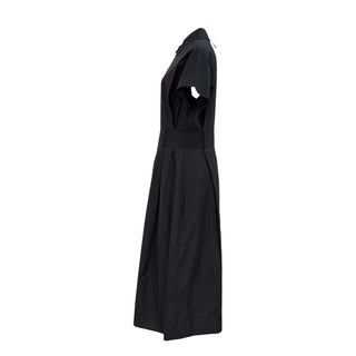Hermès Black Cotton Zip-Front Shirt Dress