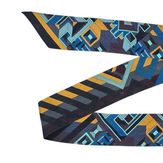 Hermes Le Fil D'Ariane Twilly Silk Scarf