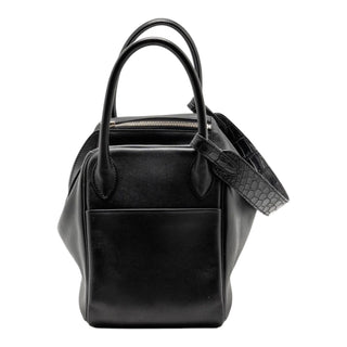Hermès Lindy 30 Touch Black Swift Leather & Alligator Strap Bag