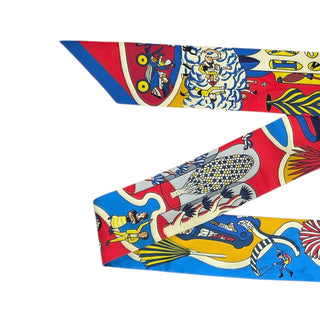 Hermès Exposition Universelle Silk Twilly Scarf