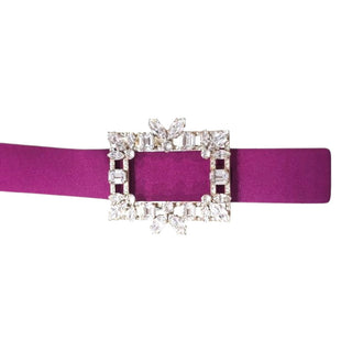 Roger Vivier Broche Vivier Satin Leather Belt