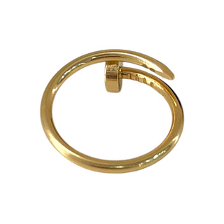 Cartier Juste un Clou 18K Yellow Gold Ring AU750 with Box