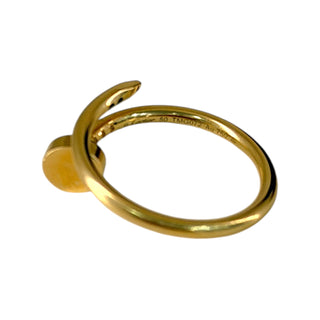 Cartier Juste un Clou 18K Yellow Gold Ring AU750 with Box