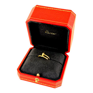 Cartier Juste un Clou 18K Yellow Gold Ring AU750 with Box