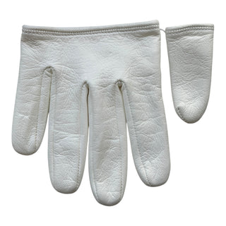 Gucci White Leather Gloves Size 7½