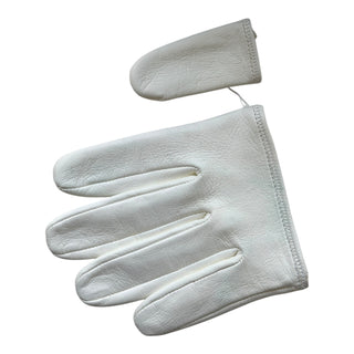 Gucci White Leather Gloves Size 7½