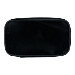 Christian Dior Velvet Logo Vanity Case Top Handle Bag Black