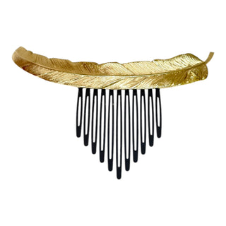 Chanel Feather Hair Comb Accessory