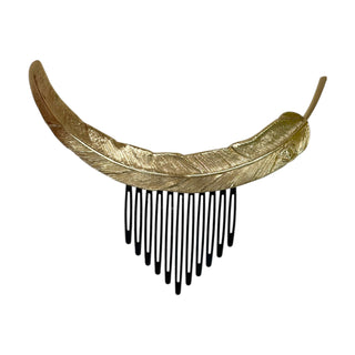 Chanel Feather Hair Comb Accessory