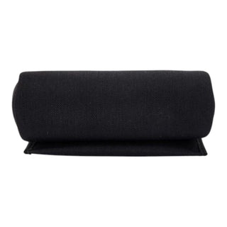Hermès Herbag Zip 20 Black Canvas & Leather Shoulder Bag with Gold Hardware