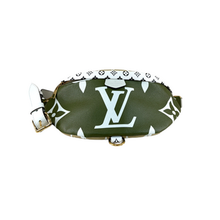 Louis Vuitton Khaki Green & Beige Monogram Giant Bumbag