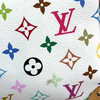 Louis Vuitton x Murakami White Multicolore Keepall Bandoulière 45
