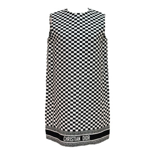 Christian Dior Check Print Blazer & Dress Two-Piece Set