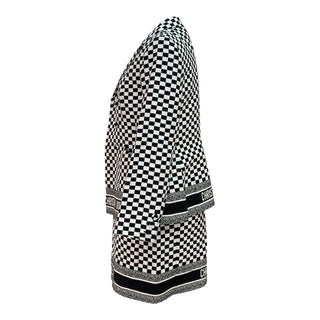 Christian Dior Check Print Blazer & Dress Two-Piece Set