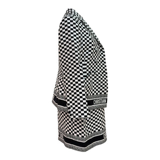 Christian Dior Check Print Blazer & Dress Two-Piece Set