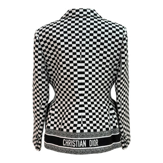 Christian Dior Check Print Blazer & Dress Two-Piece Set