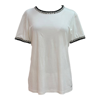 Chanel Cruise White Jacket, T-Shirt & Trousers Three-Piece Set