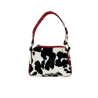 Chrome Hearts Black & White Cow Print Pony Hair Shoulder Bag