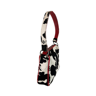 Chrome Hearts Black & White Cow Print Pony Hair Shoulder Bag