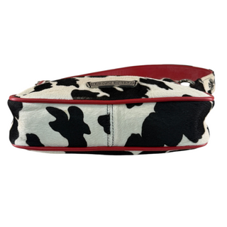 Chrome Hearts Black & White Cow Print Pony Hair Shoulder Bag