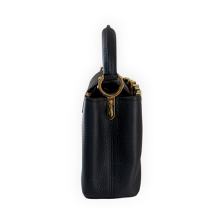 Louis Vuitton Black Taurillon Leather Capucines BB Top Handle Bag