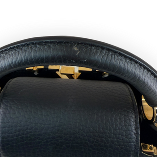 Louis Vuitton Black Taurillon Leather Capucines BB Top Handle Bag