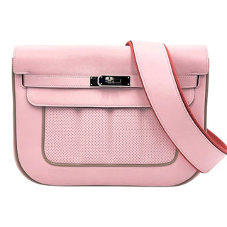 Hermès Birkin 28 Sport Rose Sakura Swift Leather Crossbody Bag with Palladium Hardware