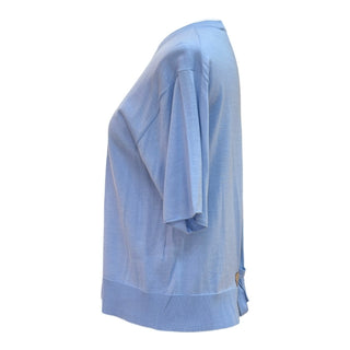Louis Vuitton Blue Cashmere Cardigan & Top Set with Tie Detail