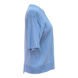 Louis Vuitton Blue Cashmere Cardigan & Top Set with Tie Detail