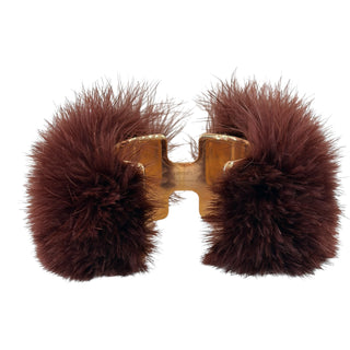 Hermès Olympe Faubourg Circus Feather Cuff Bracelet